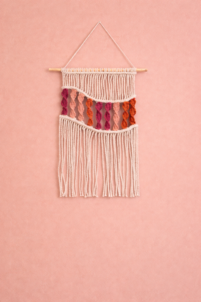 Décoration murale macramé