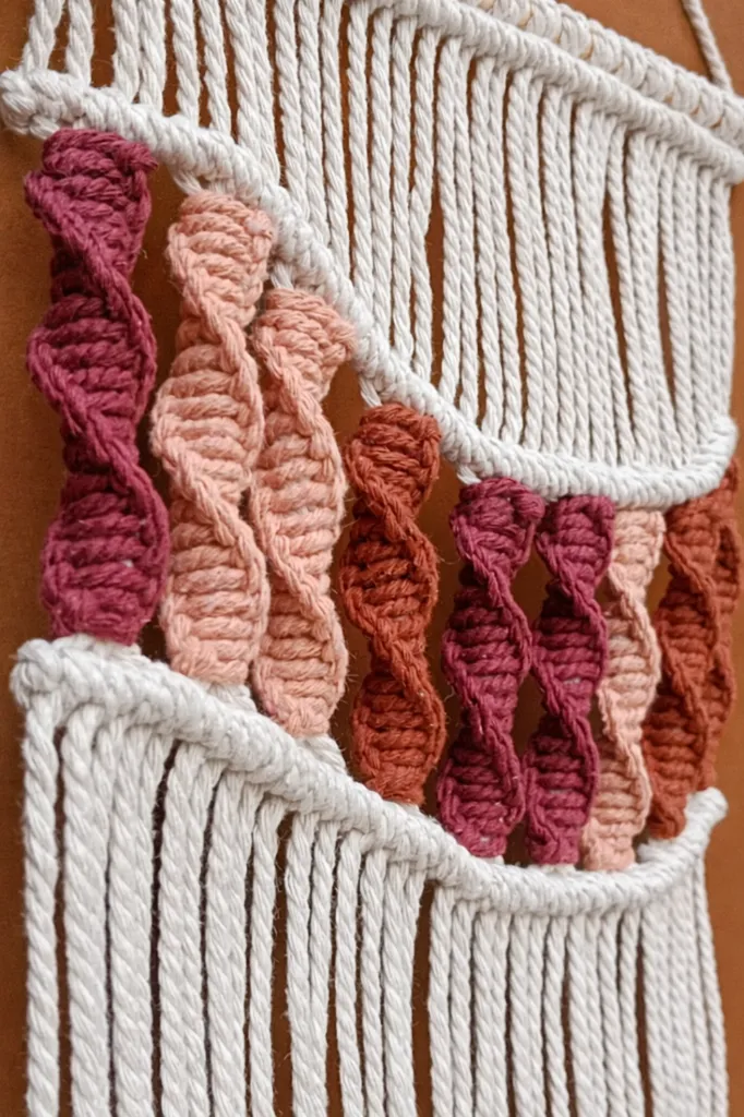 Décoration murale macramé