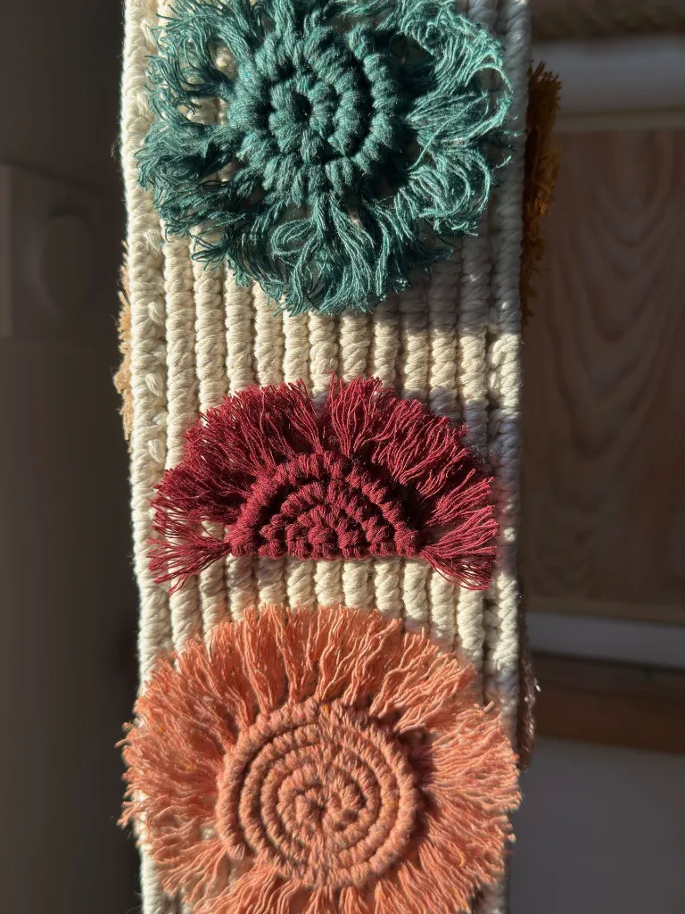 Lampe inspiration vintage en macramé