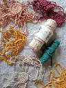 Lampe inspiration vintage en macramé
