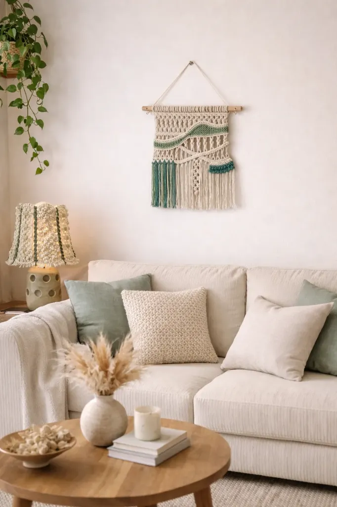 Mendia (Décoration murale macramé)